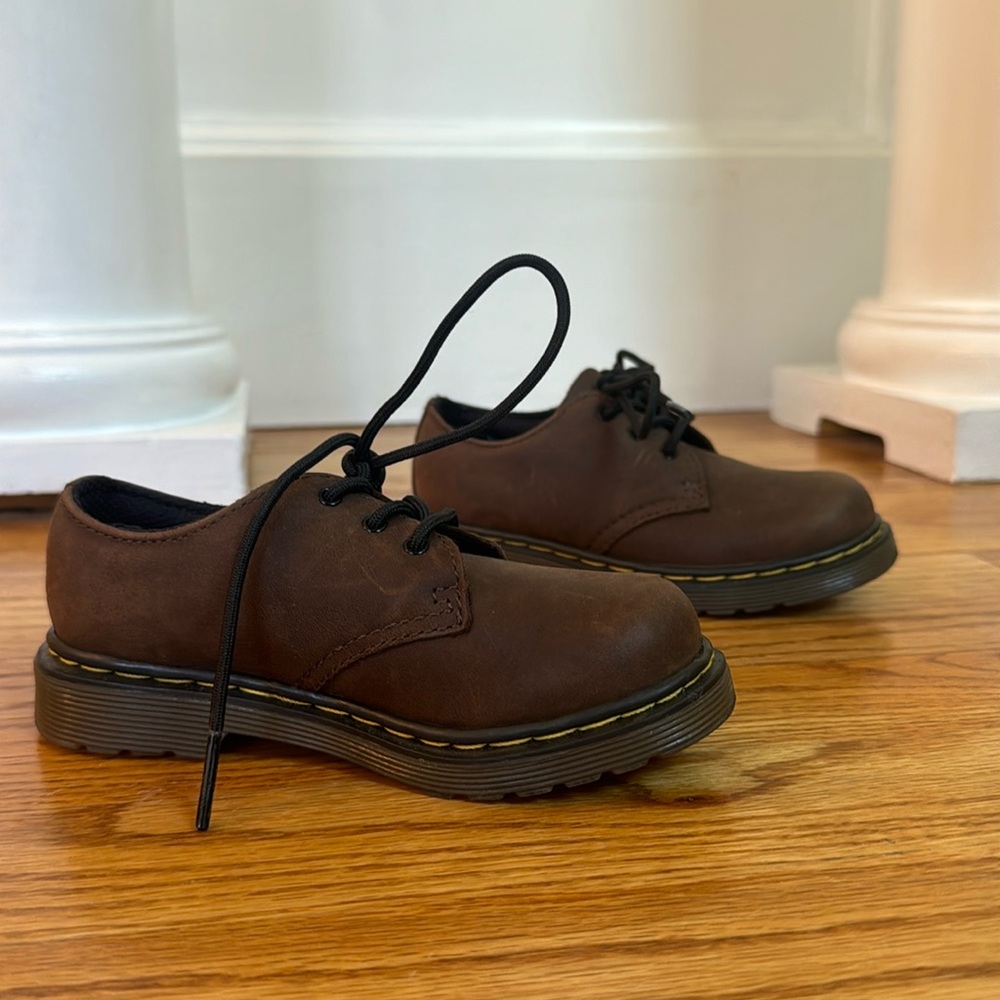Dr. Martens Toddler LEATHER OXFORD SHOES US9 Brown